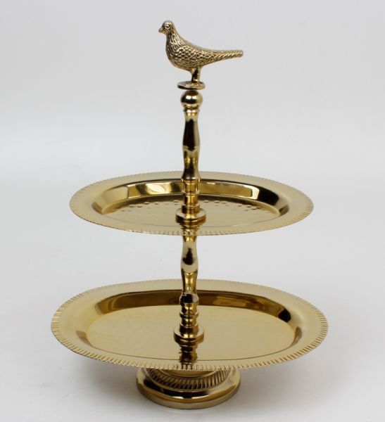 Etagere Vogel Gold | Messing, Aluminium, Goldlegierung |