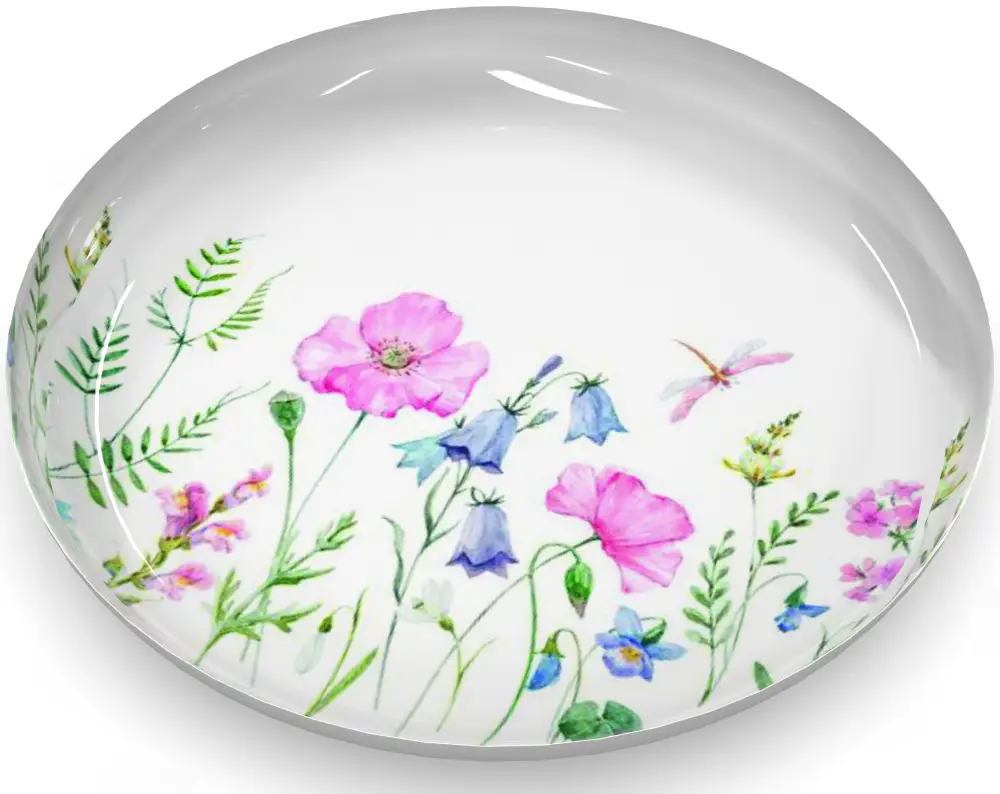Schale rund, Blumenwiese