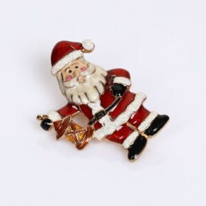 Brosche Santa | Handarbeit |