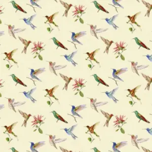 Kissen Kolibri 50×50 creme | 100% Baumwolle |