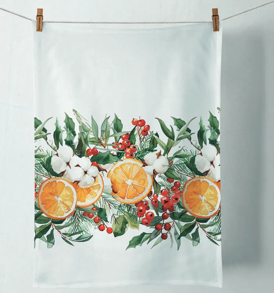 Geschirrtuch Orange | Baumwolle |
