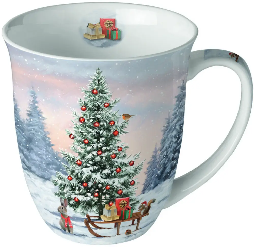 Tasse Tannenbaum Schlitten | 400 ml |