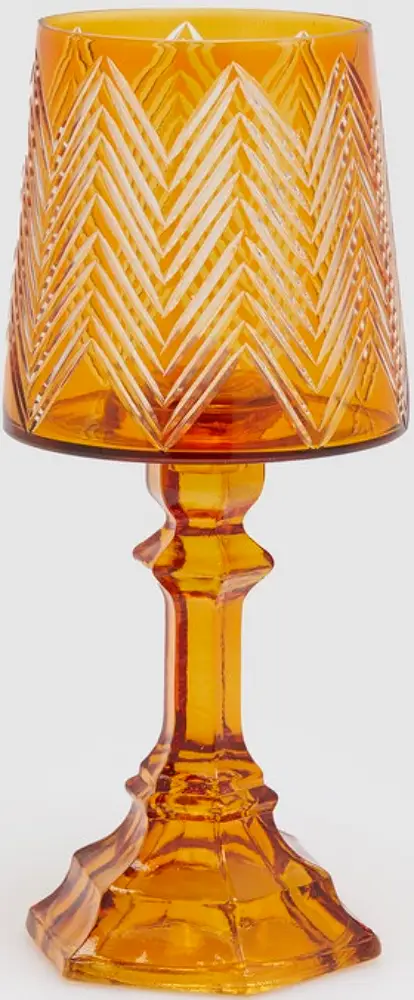 Windlicht gelb groß | 13×30 cm |