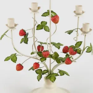 Kerzenleuchter Erdbeeren 5er | 44x35x18,5 cm |