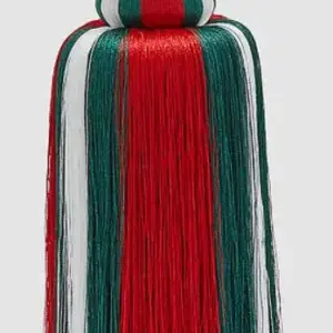 Kerzenhalter Posament | groß 46cm rot/grün/weiß |