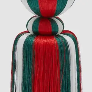 Kerzenhalter Posament | klein 38cm rot/grün/weiß |