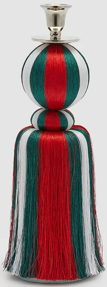 Kerzenhalter Posament | klein 38cm rot/grün/weiß |