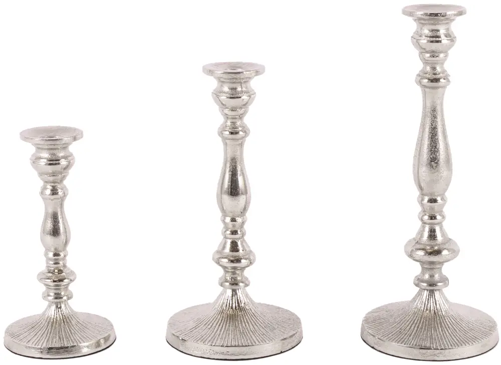 Kerzenleuchter Basel S | Aluguss silber |