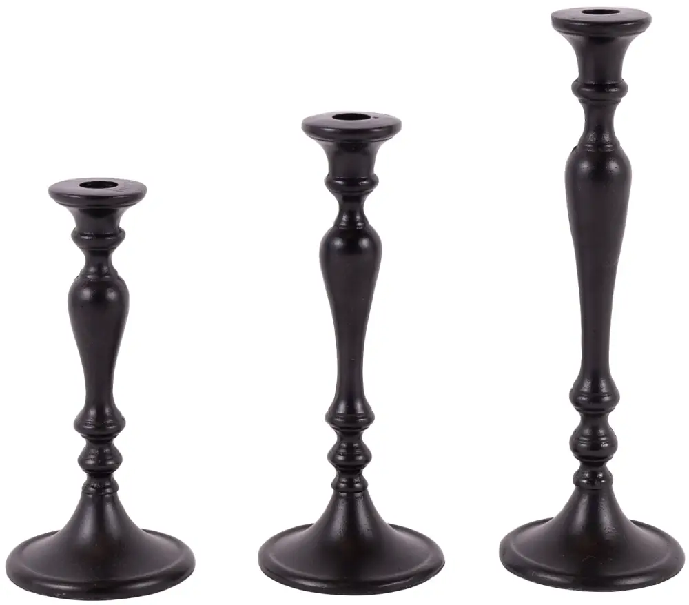 Kerzenleuchter Amsterdam L | Aluguss schwarz |