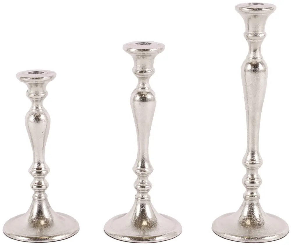 Kerzenleuchter Amsterdam L | Aluguss silber |