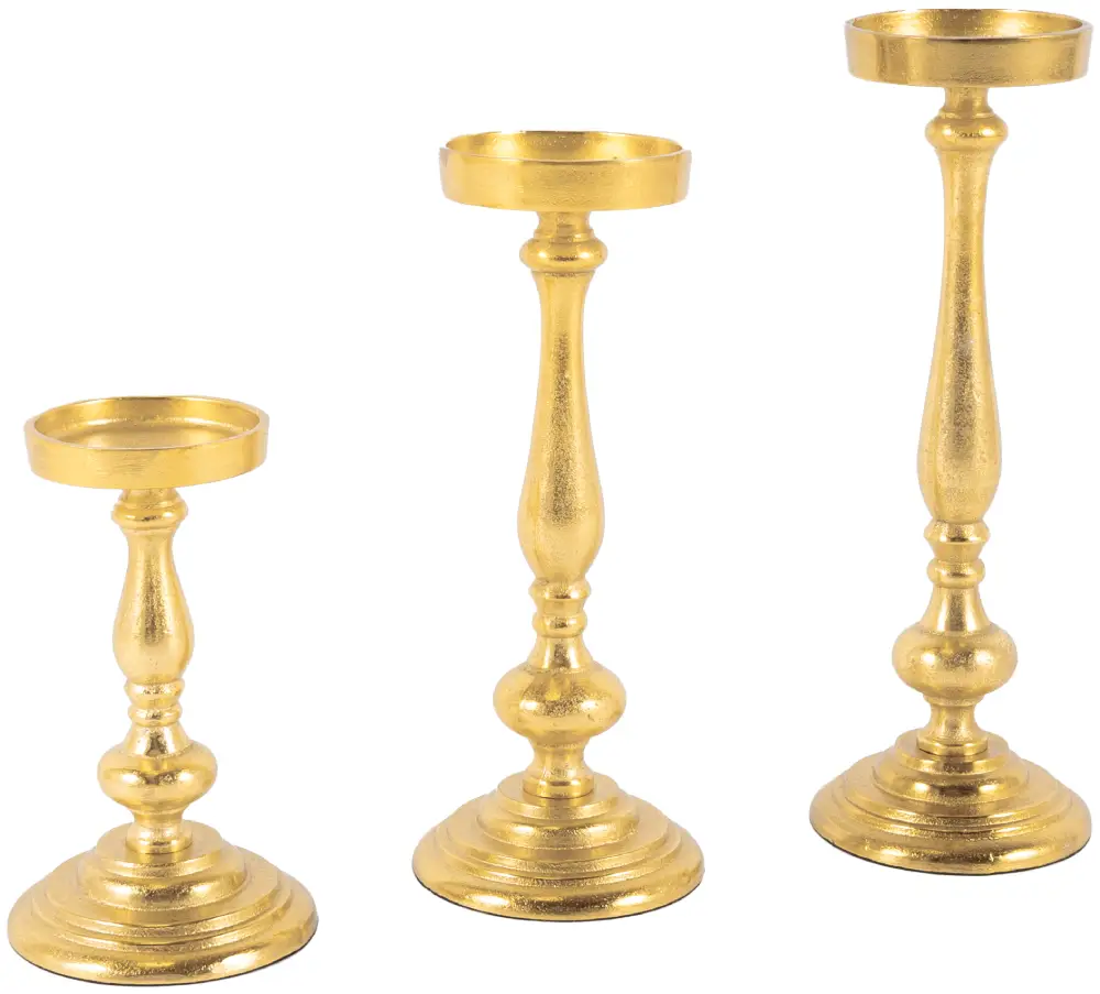 Kerzenleuchter Wien L | Aluguss gold |