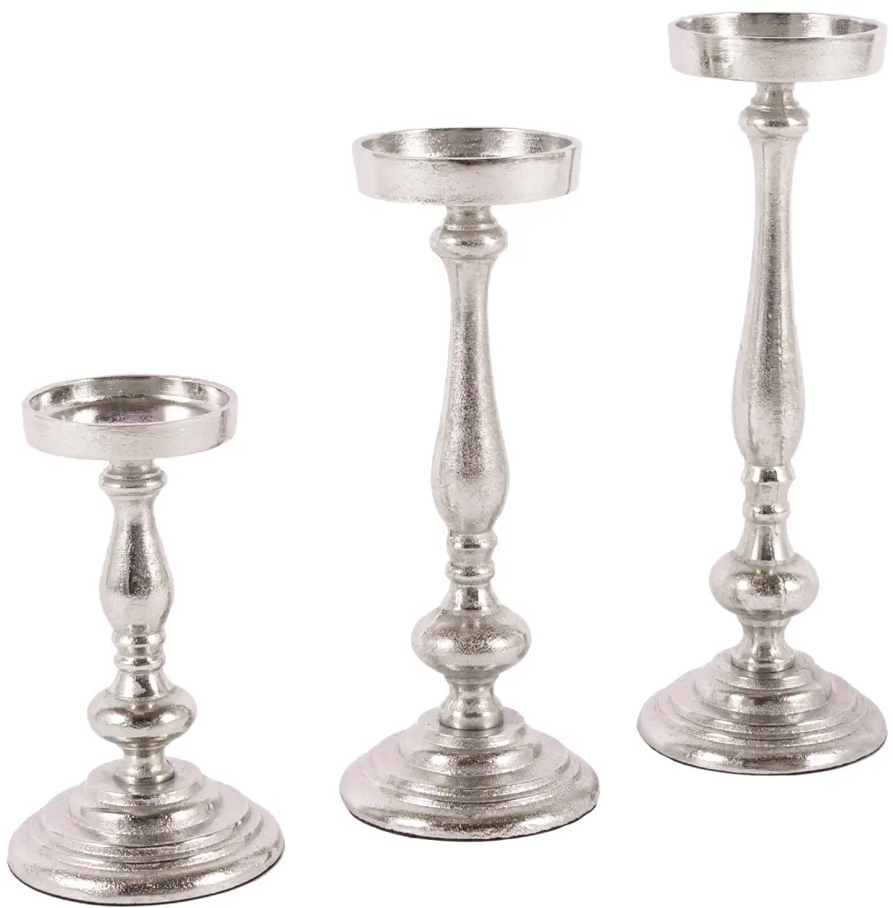 Kerzenleuchter Wien S | Aluguss silber |