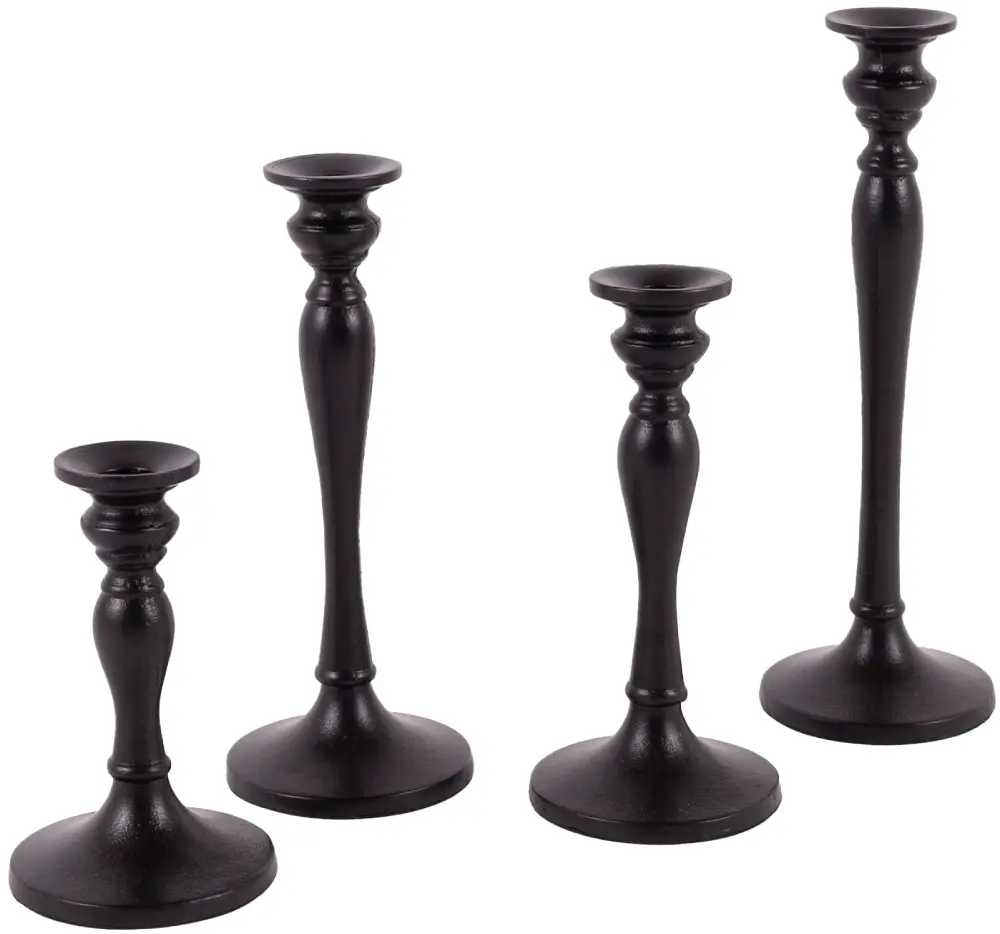 Kerzenleuchter Brüssel S | Aluguss schwarz |