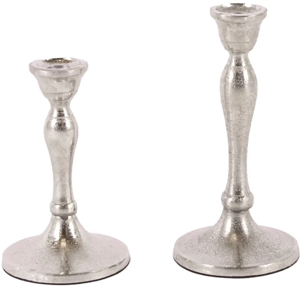 Kerzenleuchter Prag M | Aluguss silber |