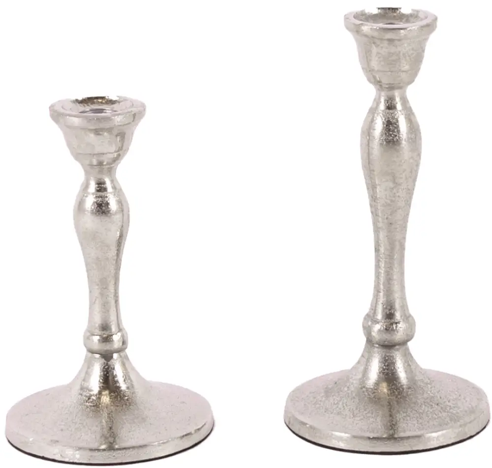 Kerzenleuchter Prag S | Aluguss silber |