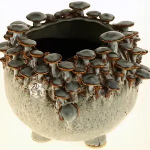 Vase Mushrooms | 24×21 cm Steingut |