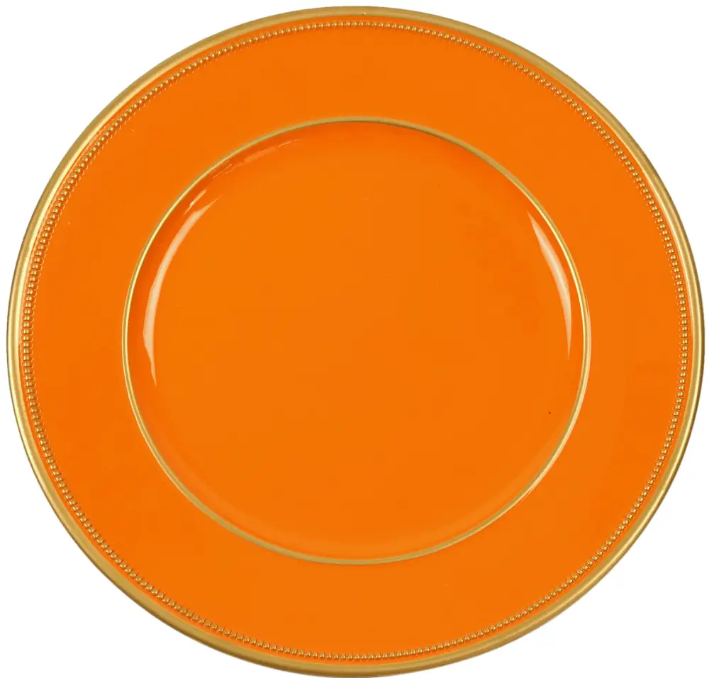 Platzteller, orange | Kunststoff, D.33 cm | 50%Polypropylene+50%Calciumcarbonate