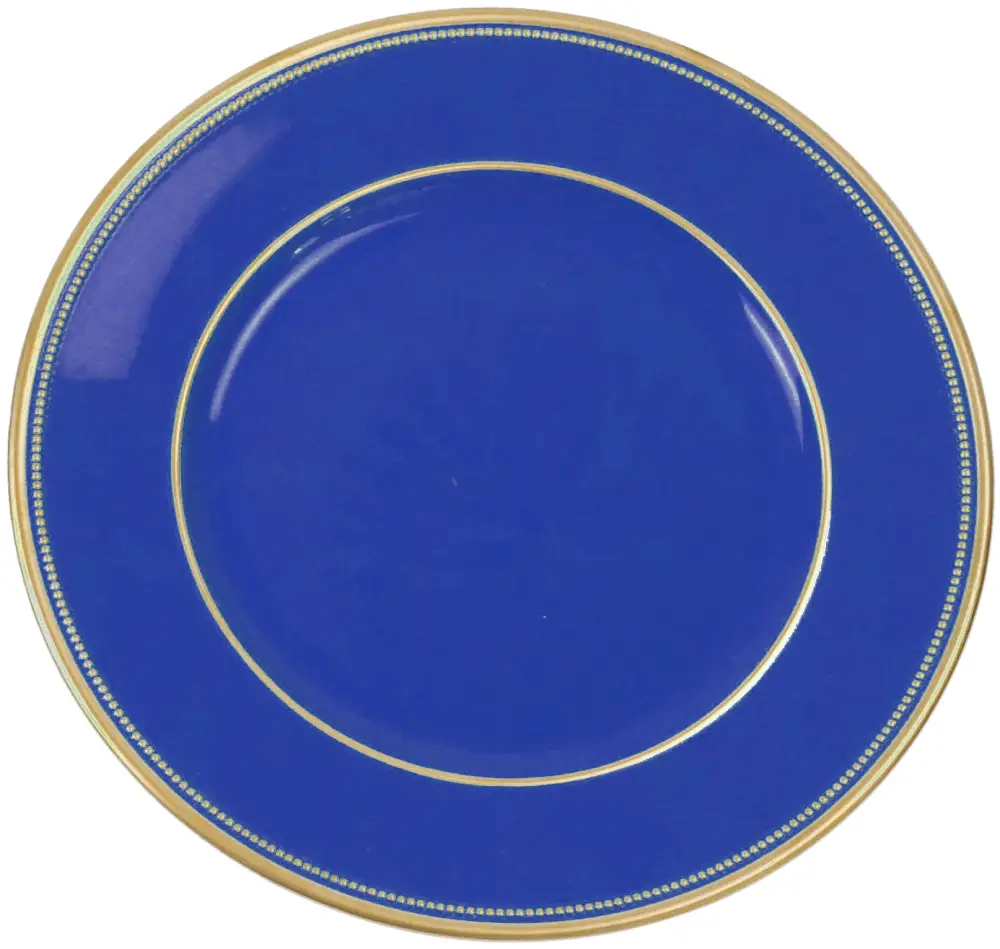 Platzteller, blau | Kunststoff, D.33 cm | 50%Polypropylene+50%Calciumcarbonate