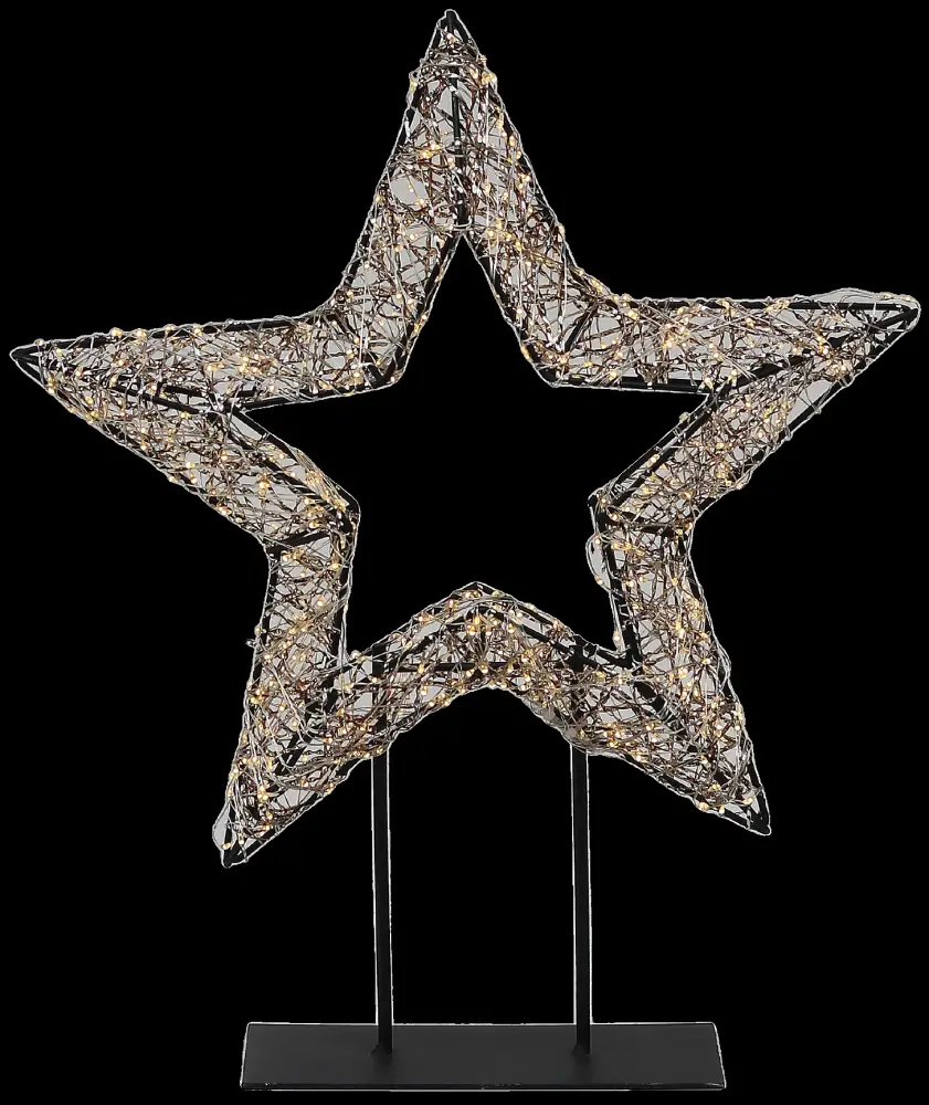 Stern auf Fuß 600 LED incl. Fernbedienung | 45 cm warm/weiß |