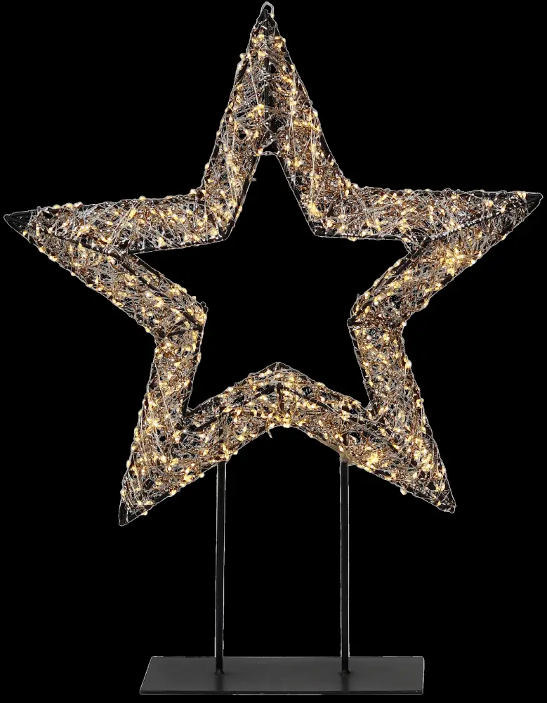 Stern auf Fuß 720 LED incl. Fernbedienung | 55 cm warm/weiß |