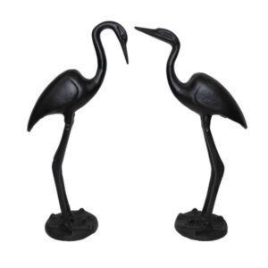 Kraniche 2er Set | Aluguss schwarz |