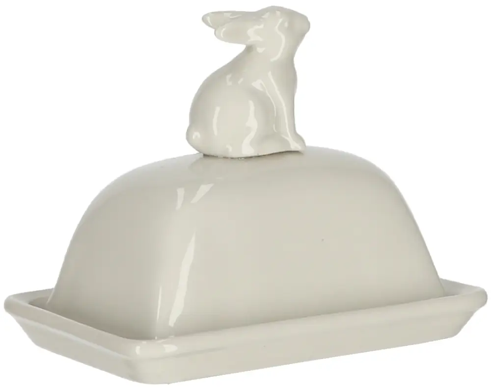Butterdose, klein Hase | Porzellan |