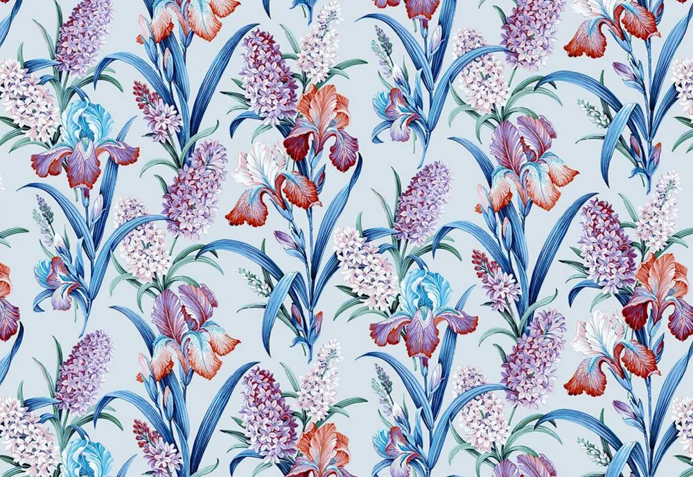 Läufer SHEILA 50/140 hellblau Outdoor | 100% ACRYLIC (DRALON) + STAIN |