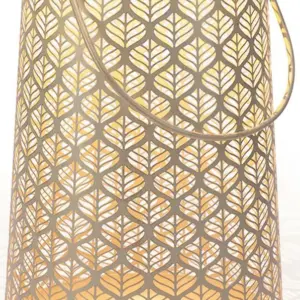 Solar und USB Laterne  Grafic | 1LED ww, 1LED kw, 28×46 cm light beige | Indoor und Outdoor