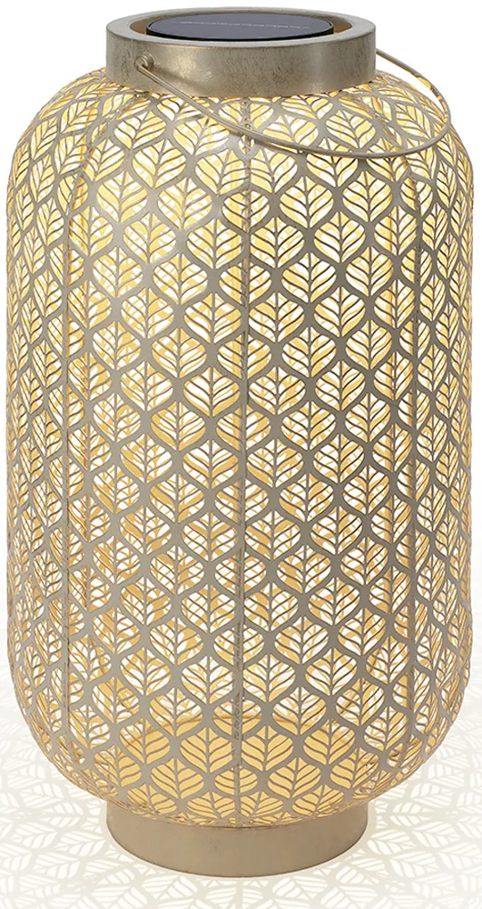 Solar und USB Laterne Grand Grafic | 1LED ww, 1LED kw, 33×60 cm light beige | Indoor & Outdoor