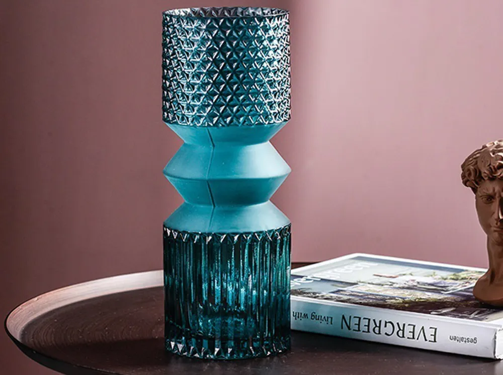 Vase turquoise | Glas 11×30 |