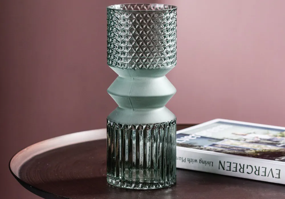 Vase green | Glas 10×25 |