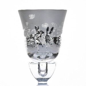 Glasaufsatz Hase | silber, Glas |