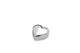 Schmuckdose Herz glatt 6,5 x 6 cm | versilbert |