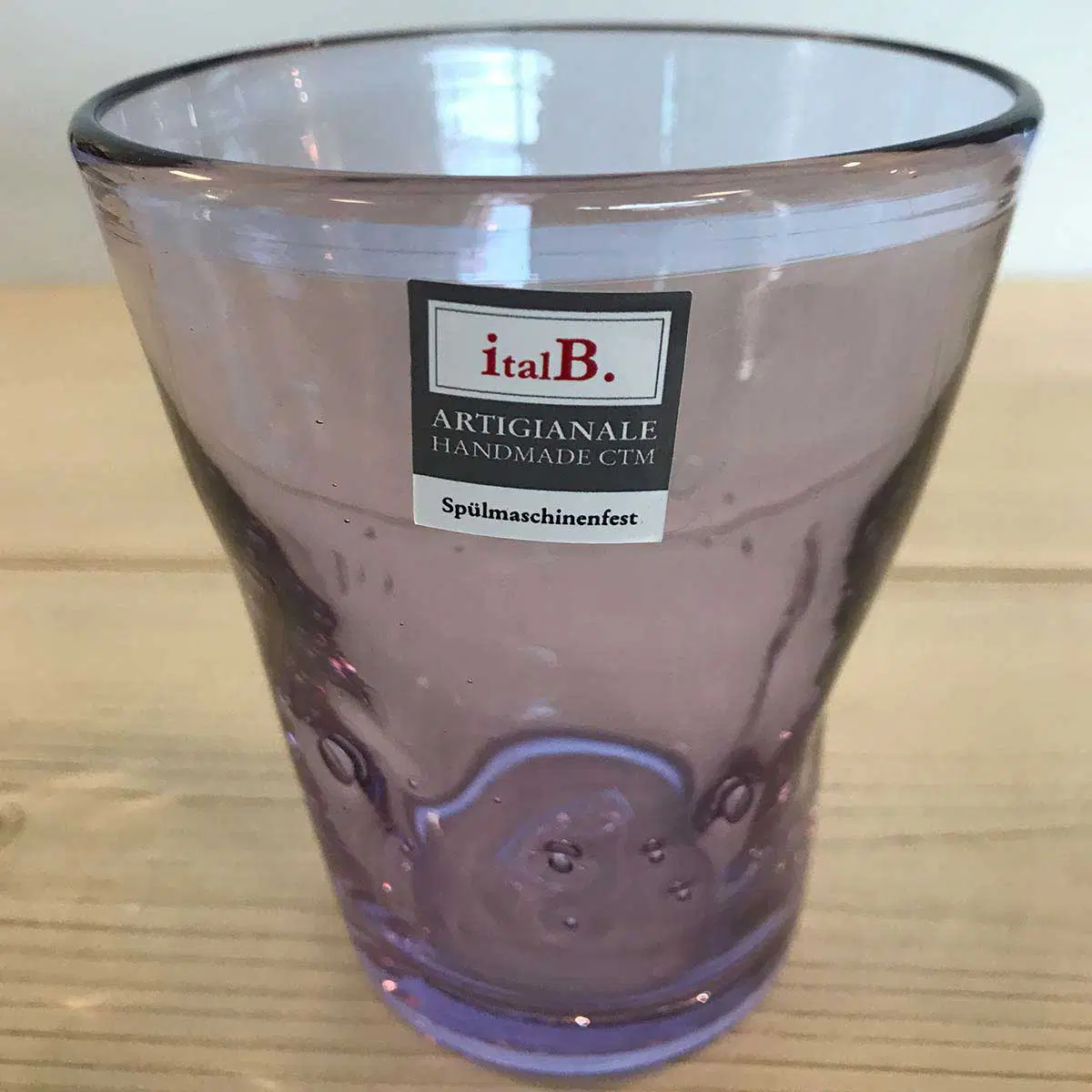 Trinkglas lilac Handarbeit, mundgeblasen Spühlmaschienenfest 0,3L