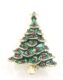 Brosche Weihnachtsbaum grün