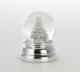 Schneekugel Tannenbaum | klein versilbert |