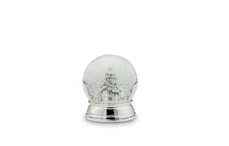 Schneekugel Tannenbaum | versilbert |