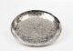 Tablett Oriental rund 35 cm | Aluminium vernickelt |