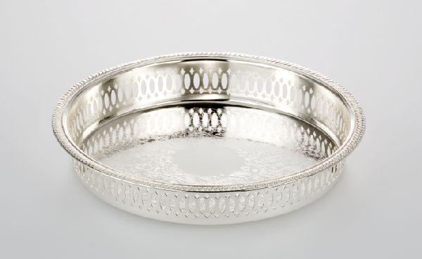 Galerietablett klein | versilbert |