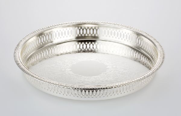 Galerietablett mittel | versilbert |