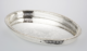 Galerietablett oval | versilbert |
