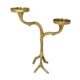 Kerzenleuchter 2 arm | Aluguss gold |