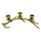 Geweih Leuchter 3er | Aluguss gold |