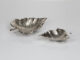 Blattschale klein | Aluguss silber |