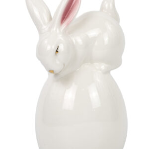 Hase auf Ei | Porzellan |