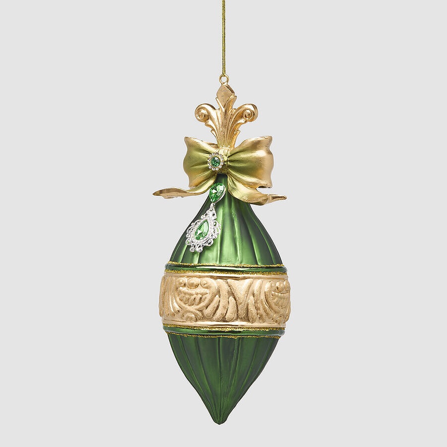 Baumschmuck Zapfen grün