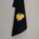 Geschirrtuch Zitrone schwarz 100% Baumwolle